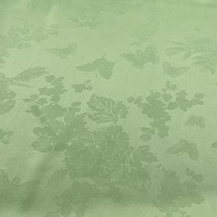 Tissu Jacquard Satiné 100% Polyester de Haute Qualité, Biologique, Antistatique, Résistant aux Déchirures, Gaufré, Brillant, Teint, à Motifs Floraux, pour Jouets et Vêtements pour Filles