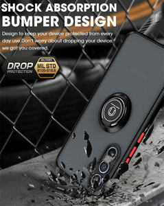 Funda móvil con soporte de anillo giratorio de 360 ° de alta calidad, fundas de teléfono con rayas laterales antideslizantes para Samsung A51/<span class=keywords><strong>52</strong></span>/53/54/55/56 - Product Image 4