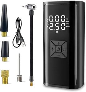 Bomba de Aire Inalámbrica para Auto de 12V con Pantalla Digital, Luz de Advertencia Multifuncional, Inflador Eléctrico de Aire de Inflado Rápido - Product Image 1