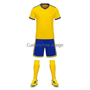 Venta al por mayor personalizar logotipo Club fútbol uniforme conjunto completo ropa de fútbol Vintage hombre ciudad Jersey conjuntos