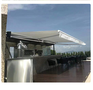 Auvent de balcon rétractable manuel et électrique en alliage d'aluminium avec revêtement PC/PU, idéal pour l'extérieur et les magasins – Vente en gros usine - Product Image 3