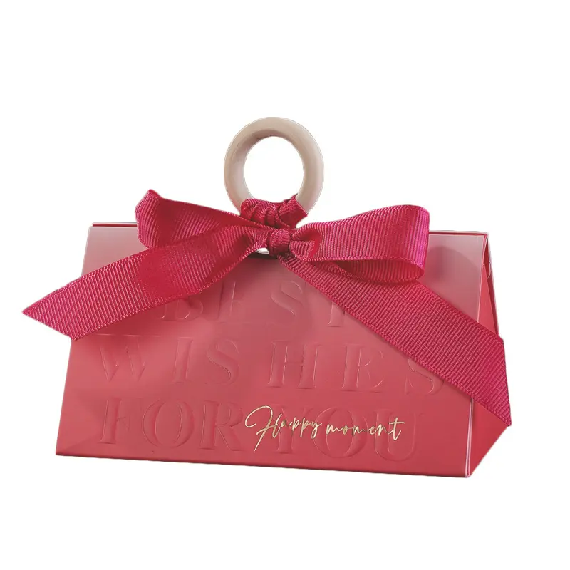 Europa estilo personalizado gravado logotipo luxo convidado favor casamento presente doces embalagem papel sacos caixas para presente de casamento com fita