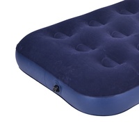 Matelas de Camping gonflable de matelas de lit d'air extérieur confortable Floding taille unique floqué Airbed