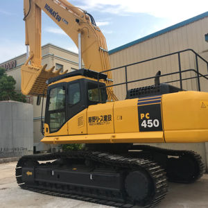 รถขุดโคมัตสึ PC450/PC400/PC300 มือสองจากญี่ปุ่น เครื่องจักรเคลื่อนย้ายดินแบบตีนตะขาบ มอเตอร์ ปั๊ม PLC เครื่องยนต์ กระปุกเกียร์ ลูกปืน ปี 2018 - Product Image 1