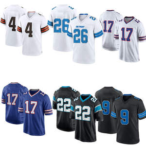 Alta calidad 32 equipos fútbol americano Jersey personalizado cosido bordado Diseño nuevo estilo camisas Tops - Product Image 3