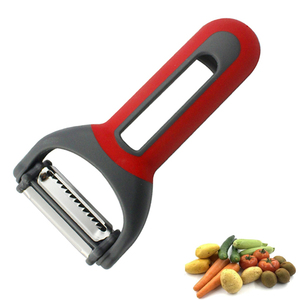 Éplucheur de légumes et de fruits en <span class=keywords><strong>julienne</strong></span> rotatif en plastique 4 en 1 Éplucheur de pommes de terre avec ouvre-bouteille - Product Image 1