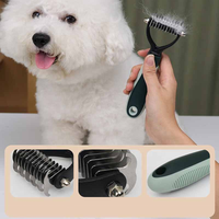 Kit de toilettage pour animaux de compagnie compact 8-en-1 de haute qualité, avec brosse à poils doux, ensemble de nettoyage quotidien, peigne à épiler, brosse de bain