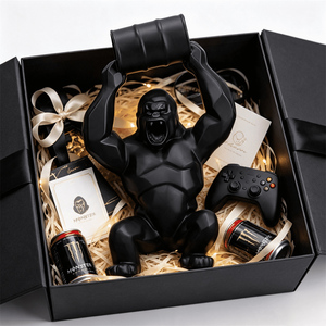 Escultura de <span class=keywords><strong>Gorila</strong></span> de Resina Moderna Personalizada al por Mayor con Cubo Elevable, Figura Decorativa Creativa para Escritorio y Sala de Estar, Adorno, Regalo - Product Image 6