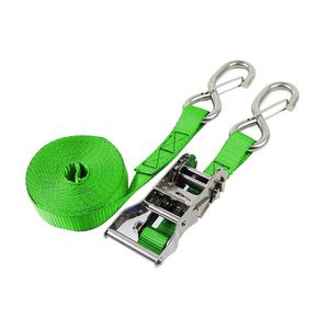 Sangles d'arrimage à cliquet en polyester de 1 pouce pour porte-bagages de <span class=keywords><strong>camion</strong></span> avec contrôle de charge pour bateaux - Product Image 6