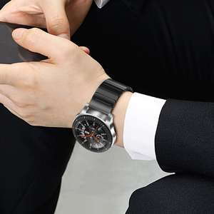 Correa de acero inoxidable para <span class=keywords><strong>Samsung</strong></span> Galaxy Watch 46mm/42mm/Active 2 Correa Gear <span class=keywords><strong>S3</strong></span> <span class=keywords><strong>Frontier</strong></span> Huawei Watch GT 2 Correa 20mm 22mm Band - Product Image 3