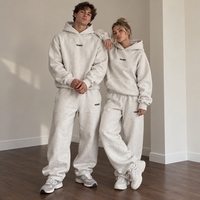 Ensemble de survêtements pour hommes, 100 % coton, personnalisé en usine, style rétro urbain, broderie et impression, accepte les commandes sur mesure