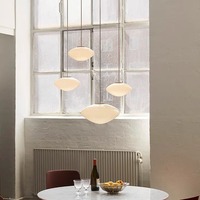 2025 New Nordic White Jade Glas Eisen Kronleuchter Moderne französische Hängelampe für Restaurant Steht isch Schlafzimmer Hängelampe