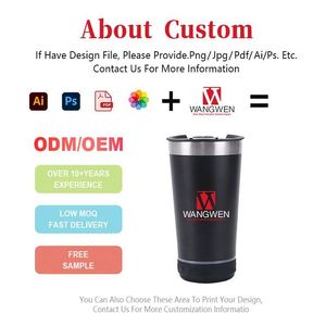 Custom 16oz Stainless Steel Thermal Insulated Coffee Mug with Lid for Bluetooth Speaker <b>Creative</b> Business <b>Gifts</b> - Product Image 2