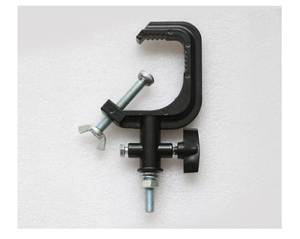 Abrazadera de Gancho para Iluminación de Escenario de Aluminio Fundido con Dientes Antideslizantes y Tornillo Ajustable para Montaje en Truss de Luces LED Par, Focos - Product Image 1