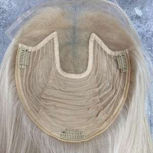 # Postizo de Cabello Ruso Rubio 60, con Frente de Encaje 8x10, Alta Calidad en Existencia, Línea de Cabello Invisible, para Mujeres - Product Image 3