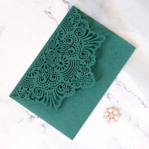 Precio barato de Color púrpura Digital invitaciones de boda corte láser tarjeta de invitación <span class=keywords><strong>sobres</strong></span> de bolsillo <span class=keywords><strong>para</strong></span> la apertura de la ceremonia - Product Image 6