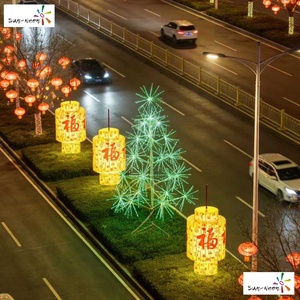 LED Christmas <b>Tree</b> Outdoor <b>Lighted</b> Holiday Decoration with IP44 Waterproof Easy Installation & Customizable Length - Product Image 5