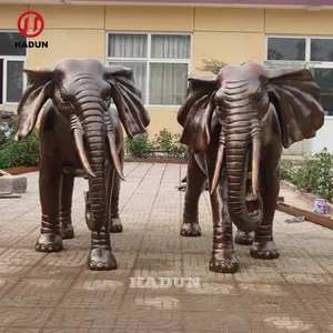 大型户外青铜大象雕塑对