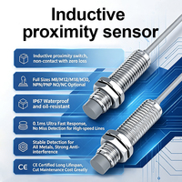Sensor Proximity NPN PNP DC12-24V Grosir, Saklar Sensor Deteksi Logam Otomatis, Sensor Proximity Induktif untuk Sensor Industri