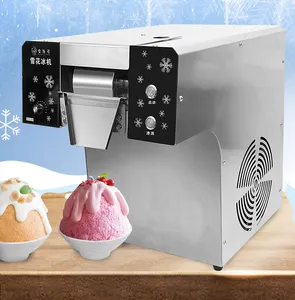 factory Portable Commercial Countertop ice machine Residential Shaved Snowflake Soft ice machine Flake Snow cone big storage