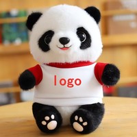 Peluche Panda lestée en coton PP personnalisée UYEAH CE EN71 CPC, jouet en peluche mignon et doux, vente directe d'usine, cadeau unisexe pour enfants