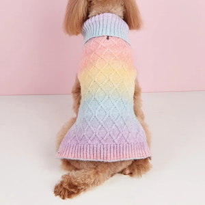 Vendita calda di vestiti per animali domestici in cotone 100% caldo maglione lavorato a maglia grande piccolo personalizzato per animali domestici in tinta unita maglione per cani - Product Image 1