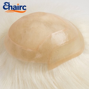 Prothèse capillaire pour homme prête à être expédiée, en stock, livraison rapide, 100% cheveux humains, base fine 0,04-0,06 mm - Product Image 2
