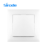 Sirode 9202 série Europe Standard moderne sûr et durable conception blanc couleur PC plaque sonnette interrupteur mural pour la maison