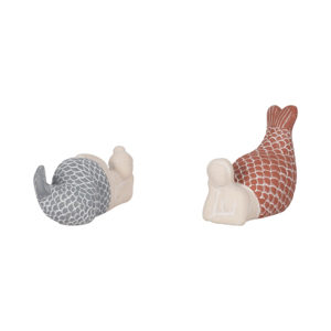 Statuette di Sirena, Scultura Decorativa, Ornamento per Arredamento Costiero, per Bagno, Ufficio, Soggiorno - Product Image 2