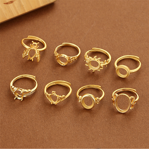 <span class=keywords><strong>Bague</strong></span> vierge ajustable à la Base de Cabochons en verre, 50 pièces, réglage de <span class=keywords><strong>bague</strong></span>, pour <span class=keywords><strong>homme</strong></span> et femme, bricolage, accessoires pour la fabrication de bijoux - Product Image 3