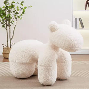 Silla Pony, sofá infantil, taburete de peluche con forma de animal para niños, asiento para sala de estar, 51cm-99cm, relleno de algodón PP, unisex - Product Image 1