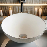 Offre Spéciale design moderne carré céramique sanitaire monotrou monté évier de table couleur noir mat importé pour la salle de bain