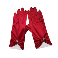 Gants de mariée de luxe blancs et noirs, accessoires de robe de mariée pour cérémonie et célébrités
