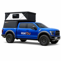 Huntoo Hybrid Daily Driver Truck Bed Camper Shell Foldable Low-Profile Pickup Canopy pour usage professionnel et de loisirs 4x4