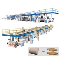 Équipement de production automatique de carton ondulé multicouche pour carton de boîte 3/5/7 plis