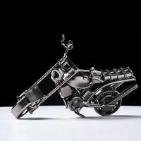 Accesorios para el Hogar de Motocicletas Vintage, Adornos Metálicos Hechos a Mano, Manualidades Metálicas para Bar, Oficina, Sala de Estar, Modelos de Autos