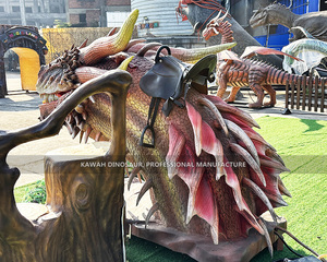 Dragons animatroniques réalistes à monter, tête de dragon réaliste à monter, effets de pulvérisation de fumée et de lumière nocturne personnalisés - Product Image 3