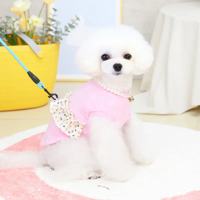 Cute Cat Dog bretelle gilet Pretty Summer Dress prezzo all'ingrosso Chihuahua Dogs Clothes