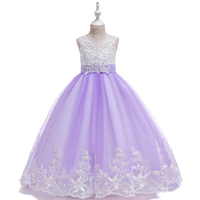 Robes de soirée pour petites filles, vêtements pour enfants de créateurs, très demandées, robes longues pour demoiselles d'honneur LP-231