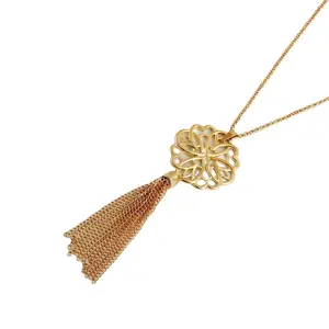 Fabriek Directe Grensoverschrijdende Sieraden Ins Holle Lotus Franje Lange Ketting Trui Ketting Ketting