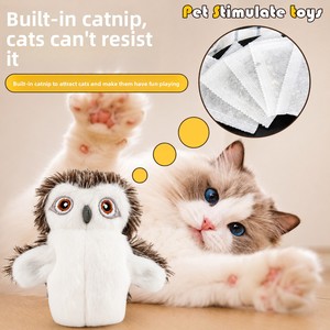 Jouet pour chat à ailes battantes rechargeable par USB avec herbe à chat, jouet interactif en peluche pour chat avec ailes électriques pour chats <span class=keywords><strong>d</strong></span>'intérieur - Product Image 3
