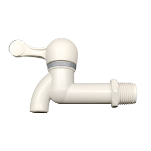 Robinet de cuisine nouveau modèle, eau froide uniquement, économiseur d'eau, en plastique blanc, avec cartouche en céramique, robinet de puisage - Product Image 1