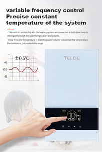 Calentador de Agua Eléctrico Instantáneo Portátil Telde, 5.5KW, IPX4 Impermeable, Control Táctil, Pantalla LED Inteligente, Ahorro de Energía, Calentamiento Rápido - Product Image 4