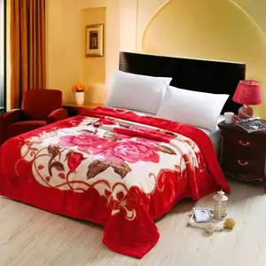 АКЦИЯ! 100% полиэстер Кувейт Raschel Норковое одеяло цена роскошное плюшевое одеяло большого размера Тяжелая зима 200x240 см одеяла Mora