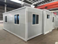 Berbagai Ukuran Rumah Kontainer Baja 2 Lantai 20ft yang Dapat Diperluas, Rumah Modular Prefabrikasi yang Dapat Diperluas, Rumah Mewah yang Dapat Diperluas