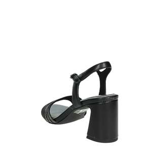 Marco Tozzi Sandalia con tacón para mujer, color negro, 2-28383-42, punta cuadrada, correa en el tobillo - Product Image 2