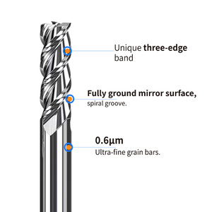 60 degree 3 flutes carbide flat <strong>end</strong> <strong>mill</strong> <strong>for</strong> Aluminum - Product Image 2