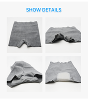 Sous-vêtement post-partum femme gris sans couture extensible post-partum culotte slip élastique sous-vêtement jetable Boyshort