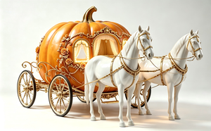 Carruaje de Calabaza de <span class=keywords><strong>Cenicienta</strong></span> de Tamaño Real con Estatua de Caballo de Fibra de Vidrio, Accesorio para Fotos en Parques Temáticos - Product Image 6