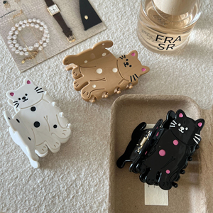 2026 Light Luxury <b>Sweet</b> Cute Cartoon Small Cat Hairpin Fashionable Temperamental Design Girl's Hairpin Wholesale Jewelry - Product Image 5